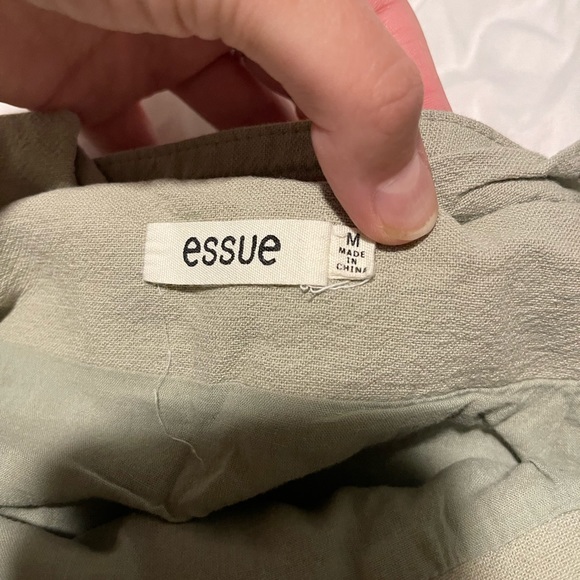 Green Button Up Skirt - Picture 4 of 4